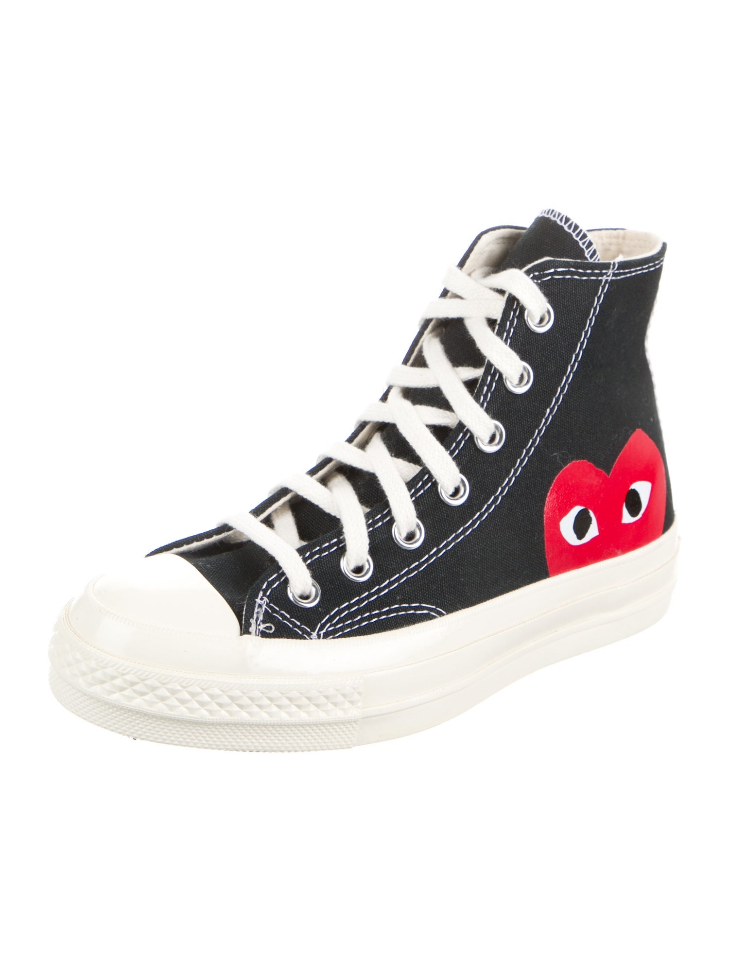 Comme des Garçons Play x Converse Canvas Printed Sneakers w/ Tags